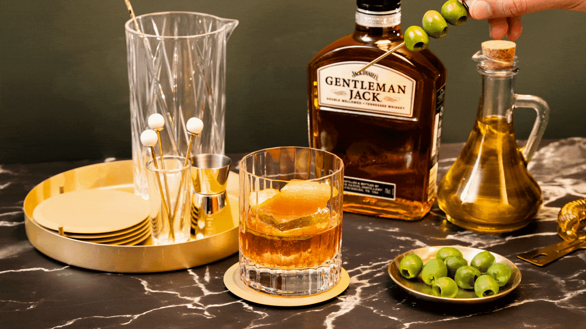 Olive Oil Old Fashioned Cocktail Recipe