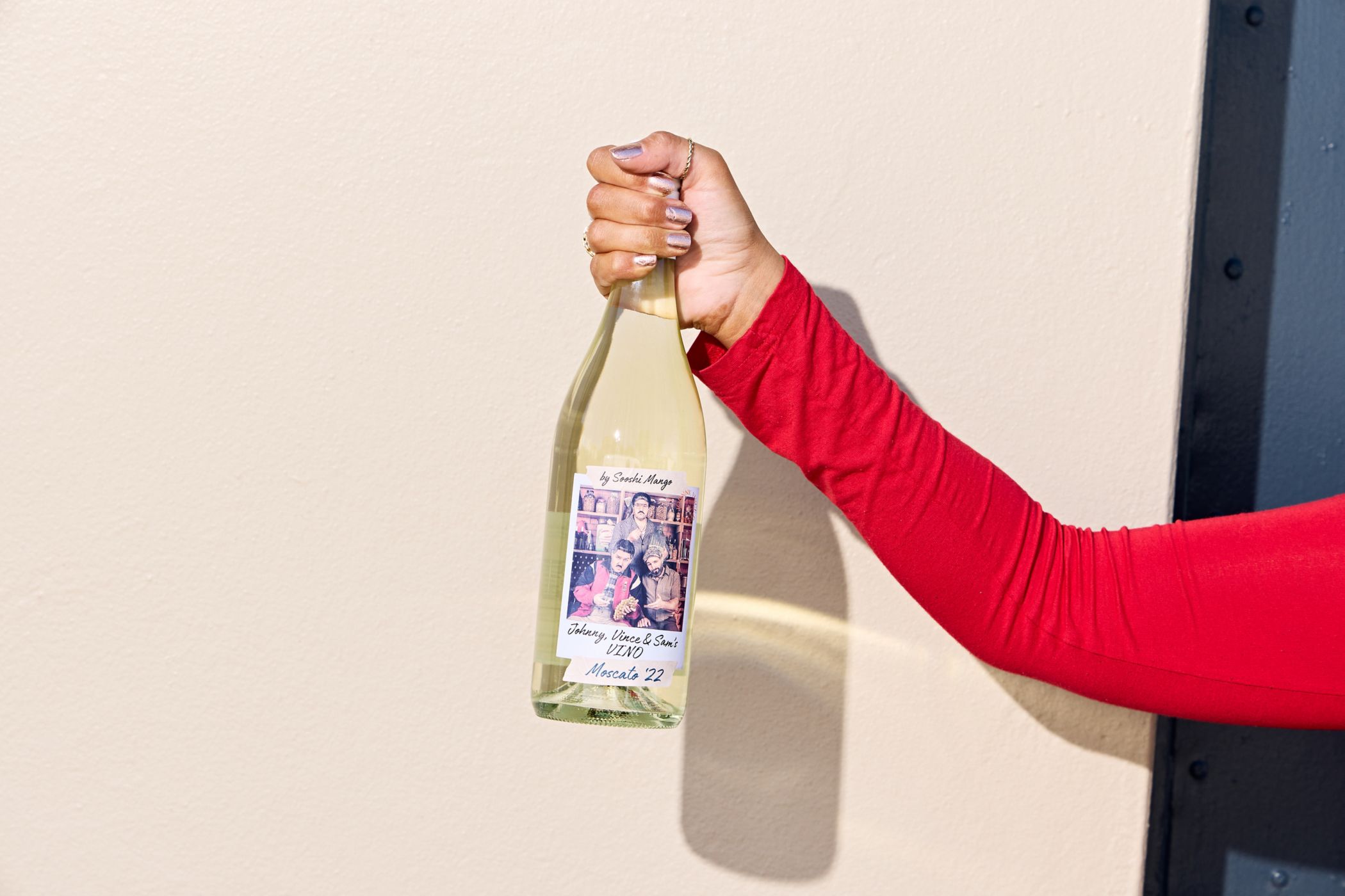 Try the Johnny, Vince & Sam's Vino Dolce Moscato with yummy food to pair