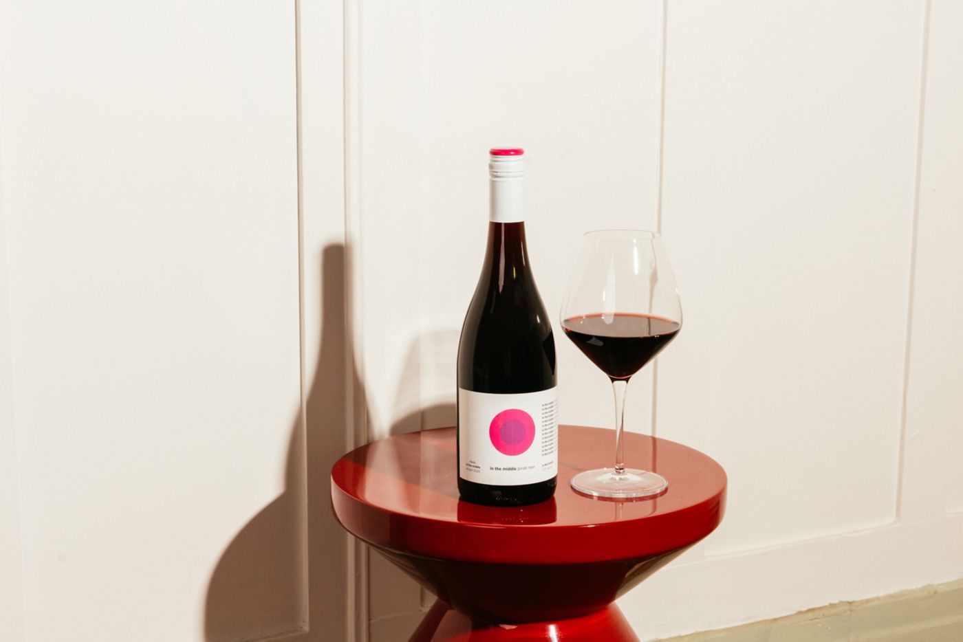 Red grape variety pinot noir and some of the places