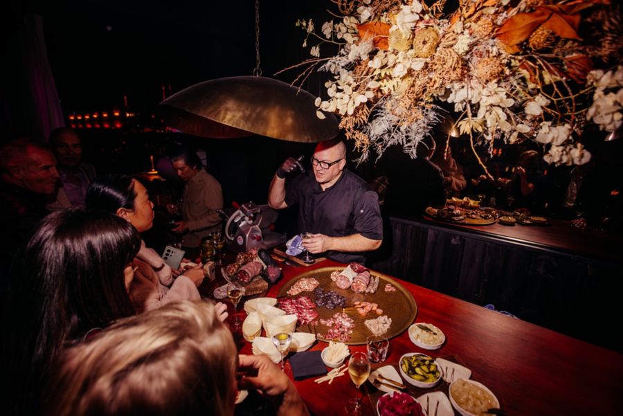 Enjoying a spread of dishes at Margot's in Perth