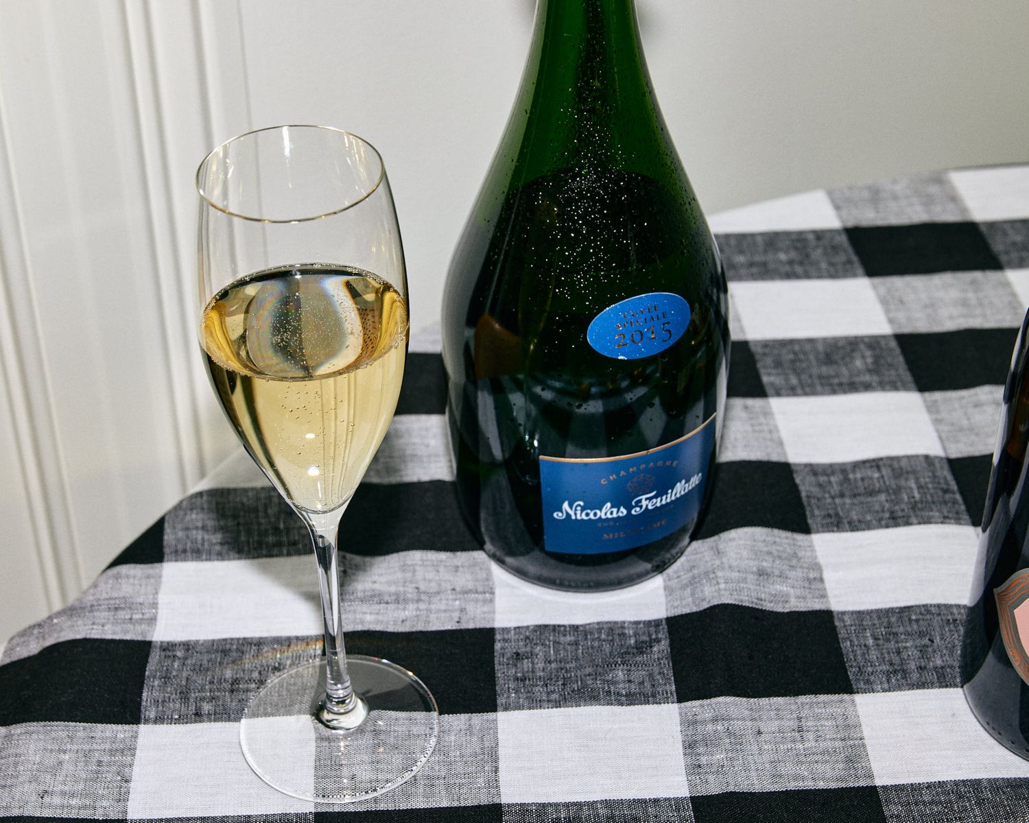 Nicolas Feuillatte Champagne is full of stone fruit flavours and has a silky texture 