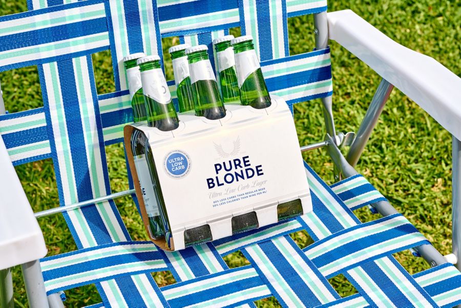 A six-pack of Pure Blonde Ultra Low Carb Lager