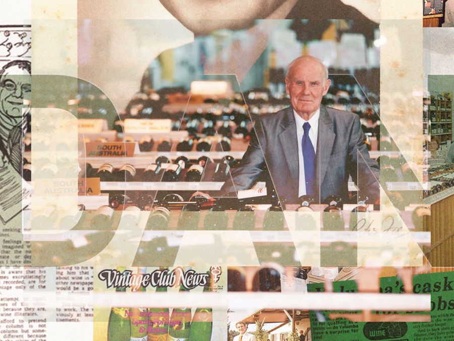 Dan Murphy standing in-store with aisles of bottles 