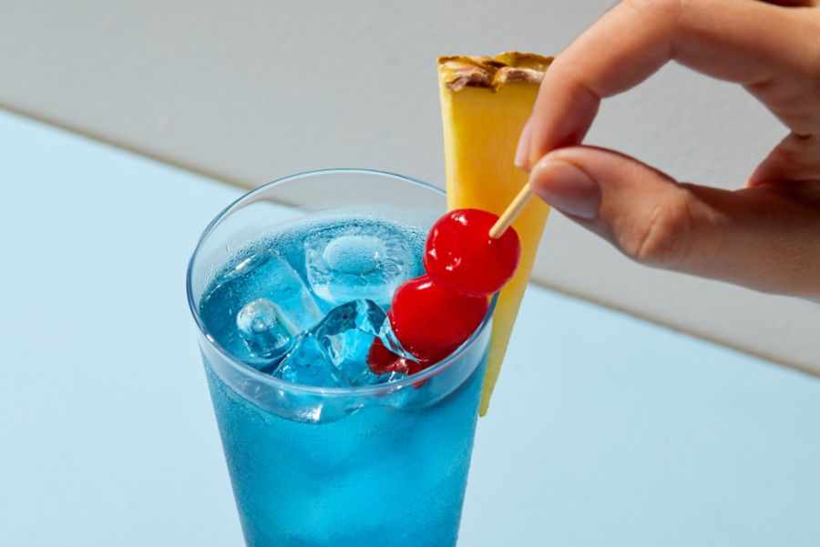 The  blue cocktails