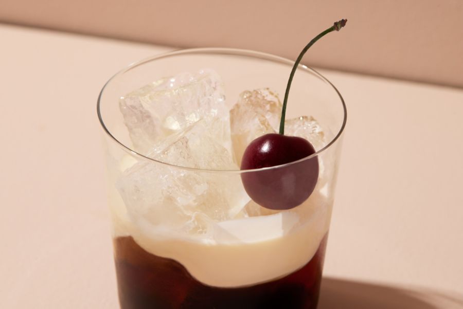The White Russian is made with coffee liqueur, vodka and cream