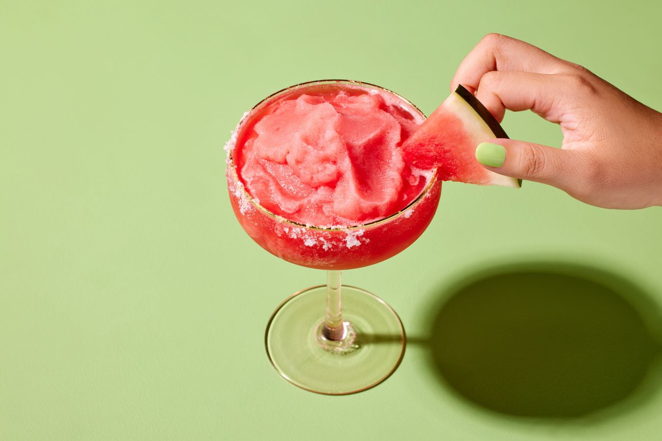 Frozen Watermelon Margarita cocktail recipe