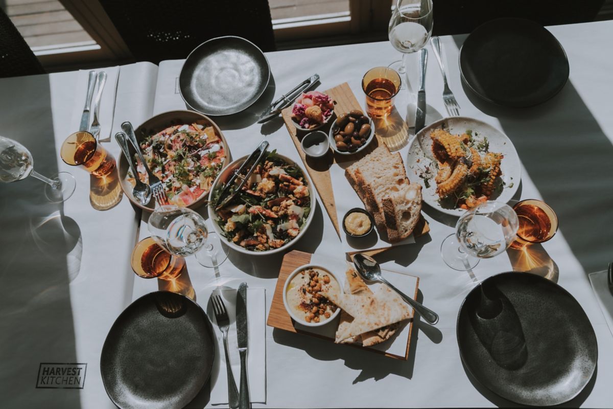 Enjoying a meal at Harvest Kitchen in the Barossa Valley