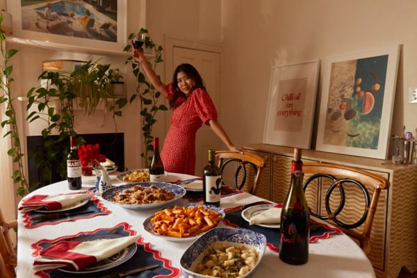  The homecook and pasta queen shares her favourite recipes to match with unexpected red wines. 
