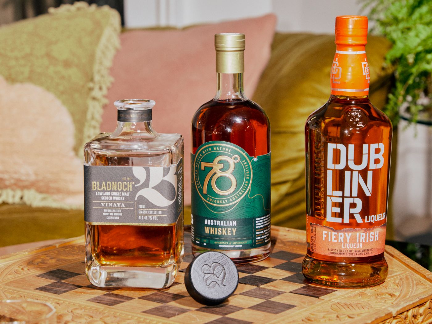 Three top whiskies, from Scotland, Australia and Ireland