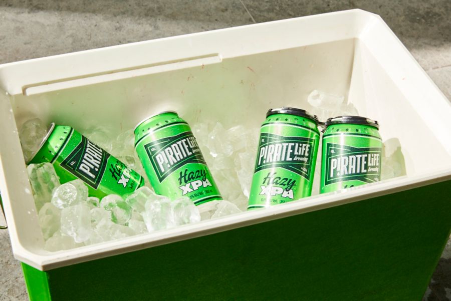 Pirate Life Hazy XPA in an esky with ice