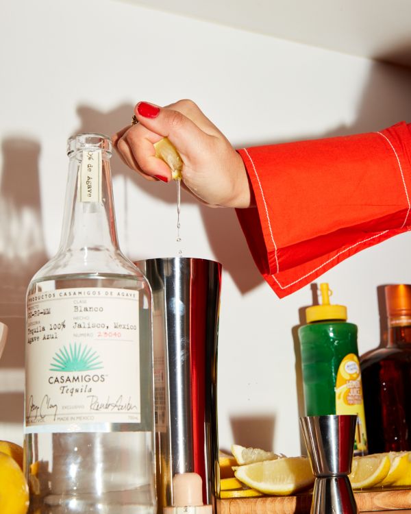 Pouring a glass of Champagne