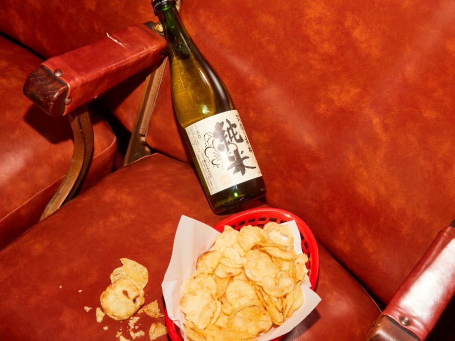 The Takamasamuni sake is a great match for sashimi