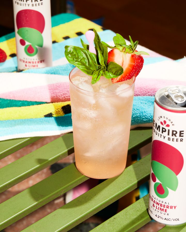 The Empire of the Sun cocktail is made with fruity beer