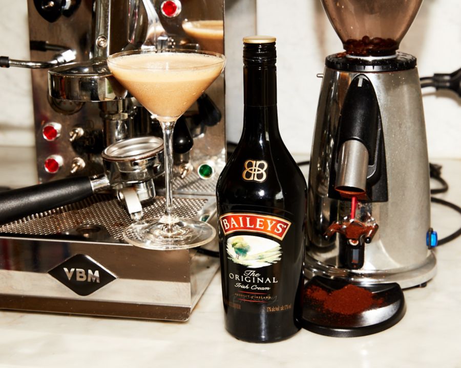 Image of Baileys bottle with coffee machine