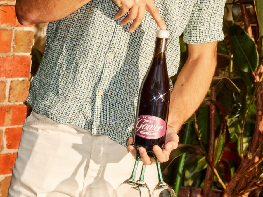 BK Wines Gower Pinot Noir - The wine is light coloured but deep flavoured