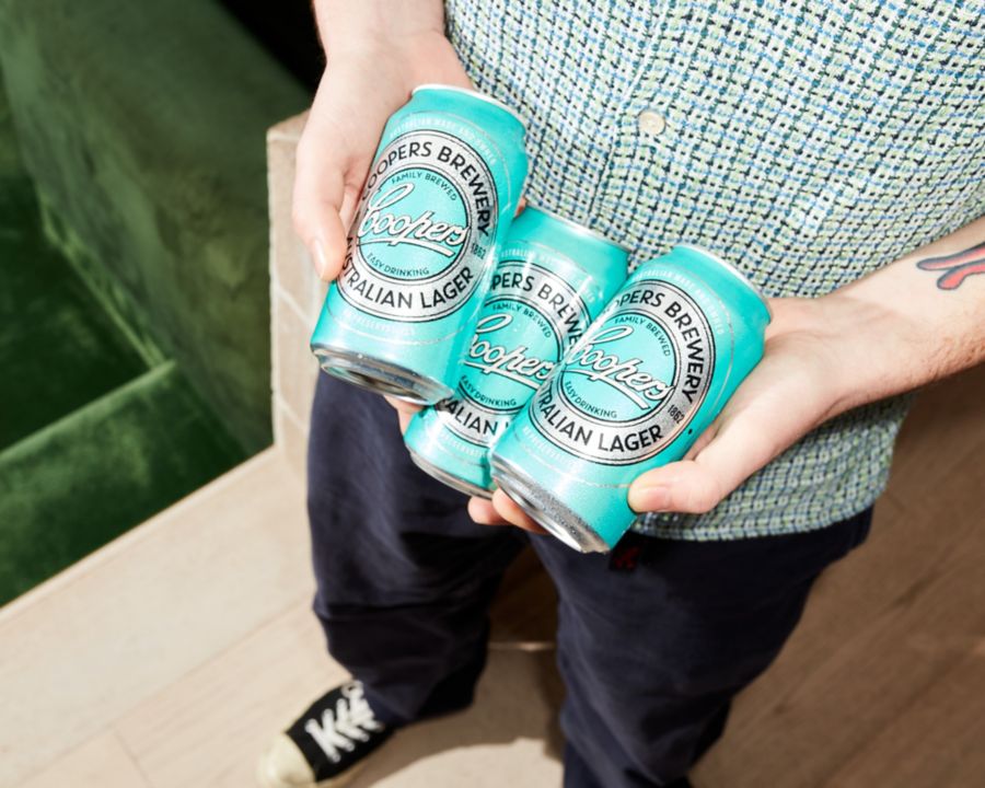 New Coopers Australian Lager in cans