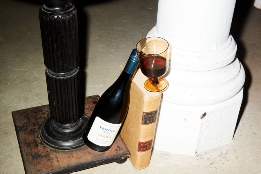 Tasty red wine bottle of Yering Station Yarra Pinot Noir