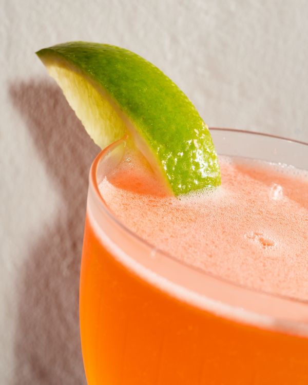 Preparation of Naked and Famous cocktail