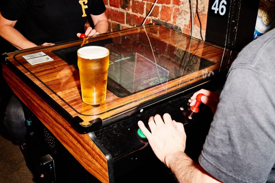 A video game at The Fox in Melbourne