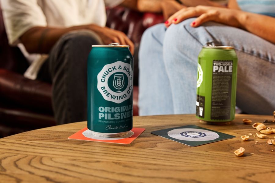 Two of the beers from Chuck Hahn at Chuck and Son’s Brewing Co