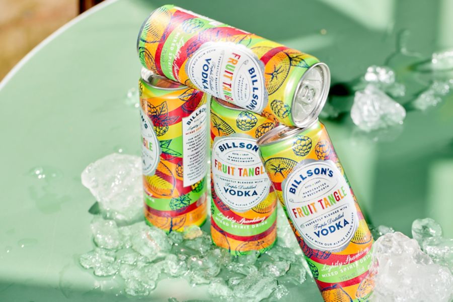 Sweet & Fruity Billson’s Vodka Tangle cans