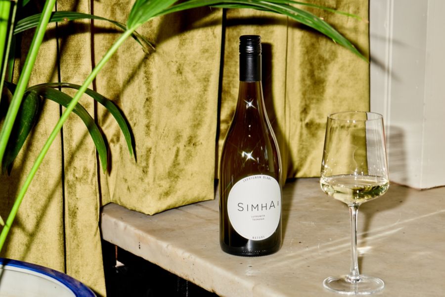 The Domaine Simha Nature Sauvignon Blanc is from Tasmania