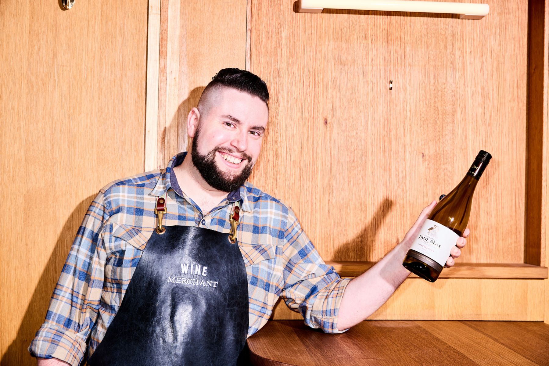 Try tasty Paul Mas Chardonnay with prawn skewers in garlic butter