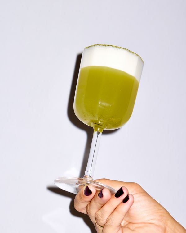 Holding the Matcha Fizz