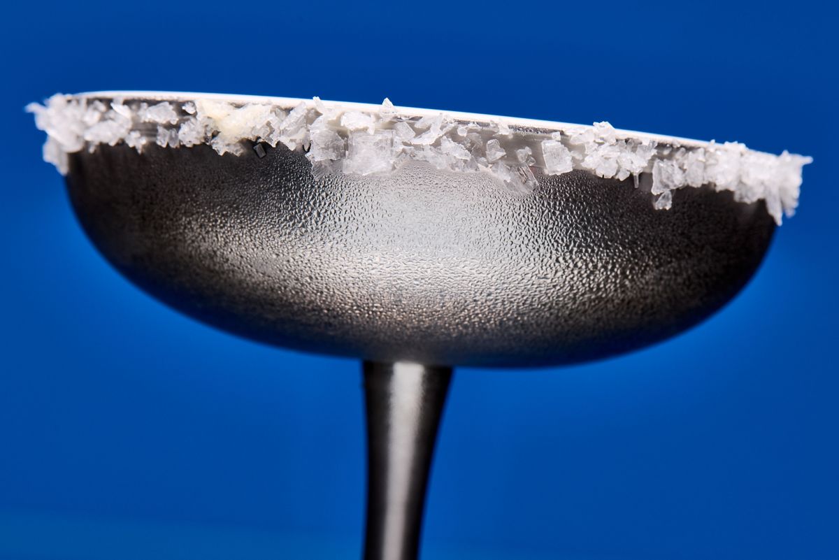 A close-up of the Lemon Sherbet Margarita