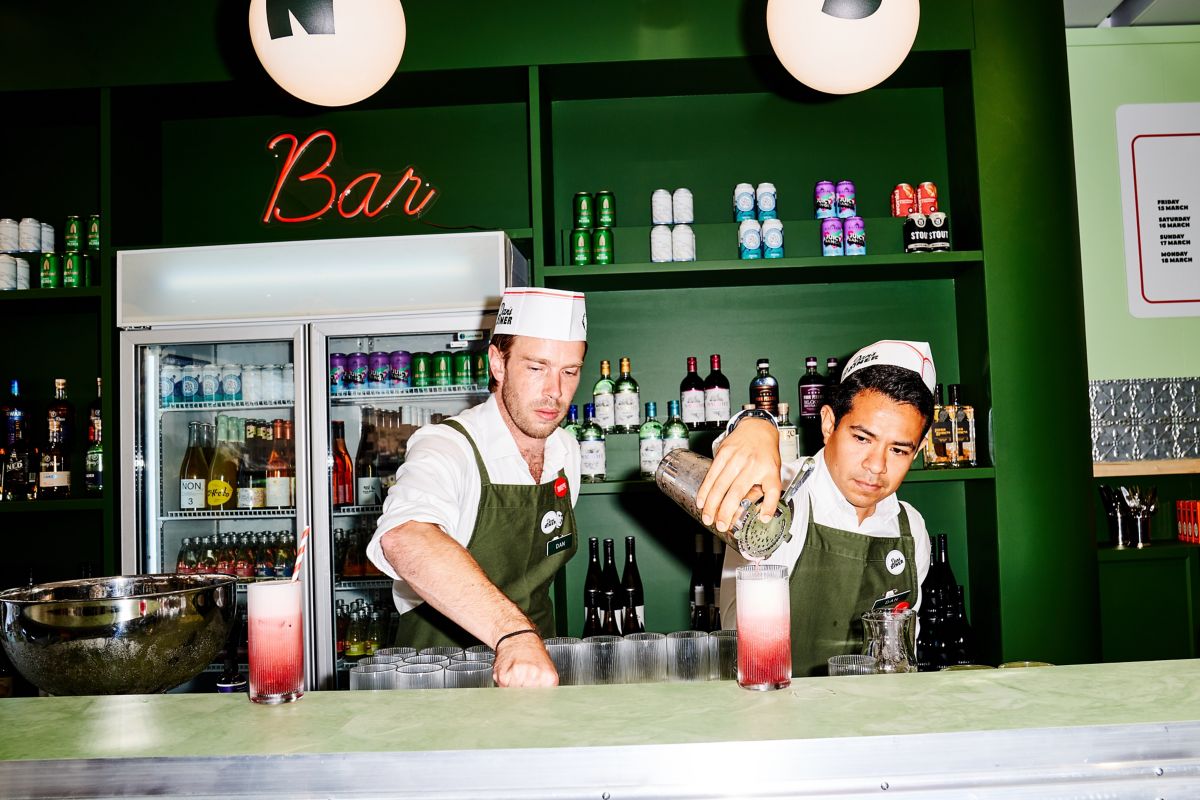 Mixing up the Virgin Dan Murphizz at Dan's Diner as part of MFWF  