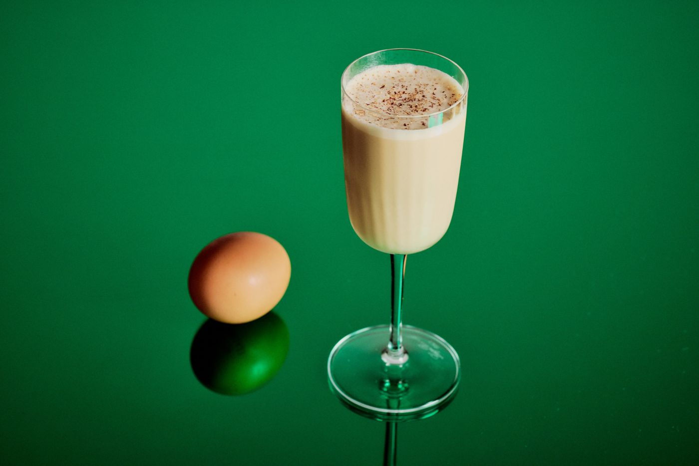 The Aussie Summer Eggnog cocktail with a dash of Vegemite