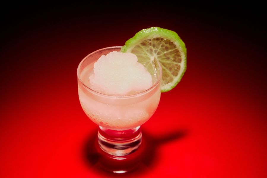 The Frozen Flamingo is a little like a frozen Margarita, but with Campari
