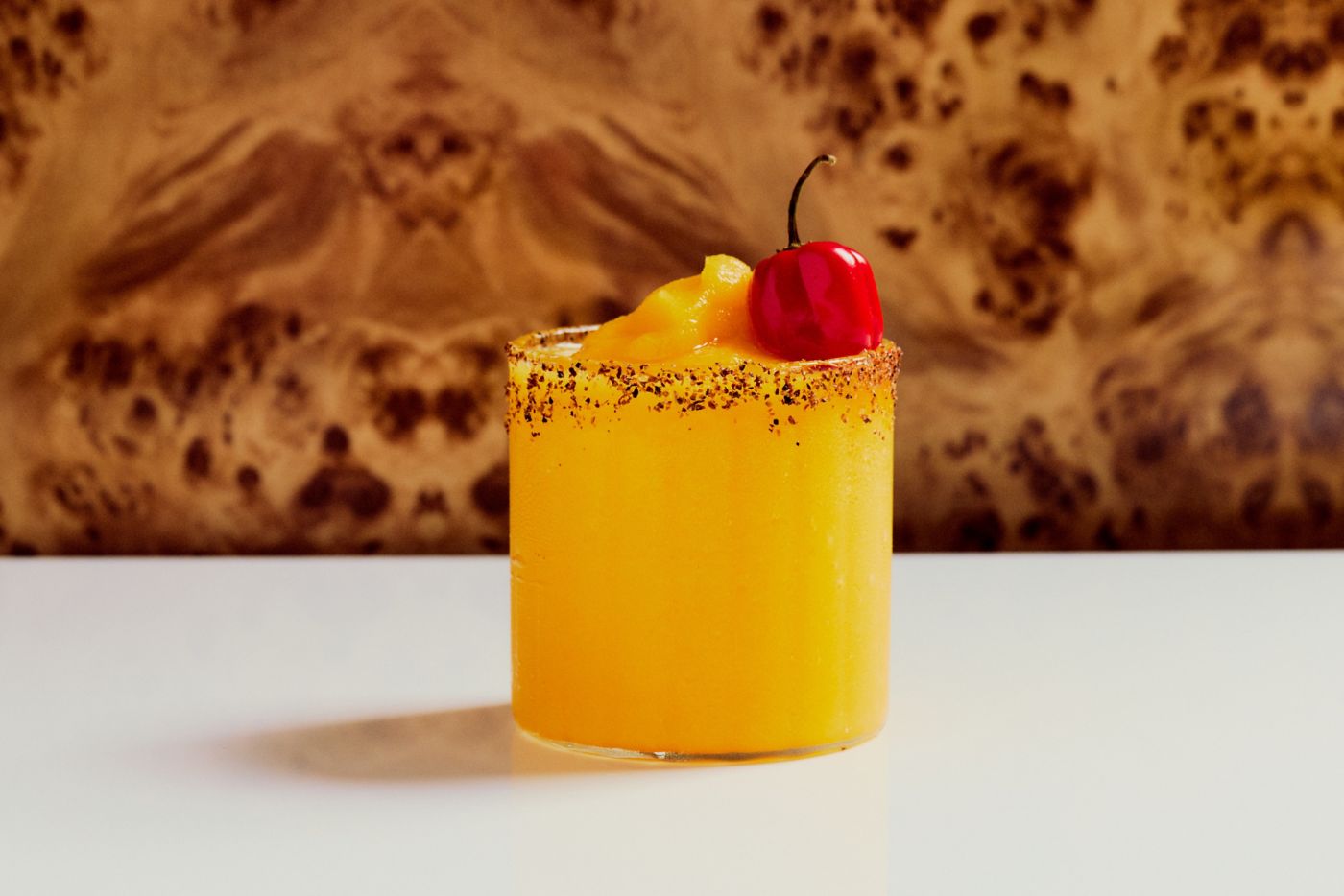 The Spicy Mango Margarita cocktail is fruity, tangy and fiery 