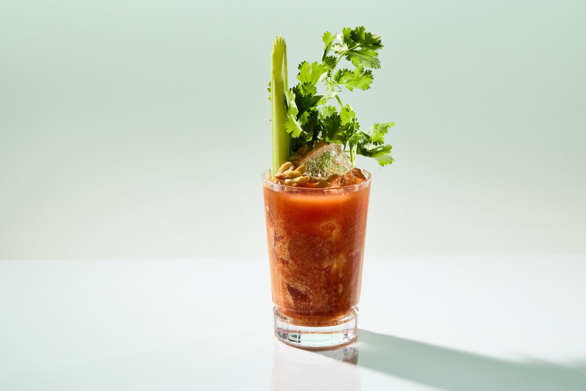 The Thai-inspired Bloody Mary includes peanut butter