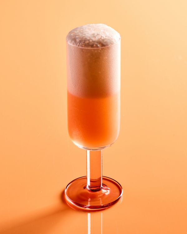 The Cosmo Bellini combines the Cosmopolitan and Bellini in the one cocktail 