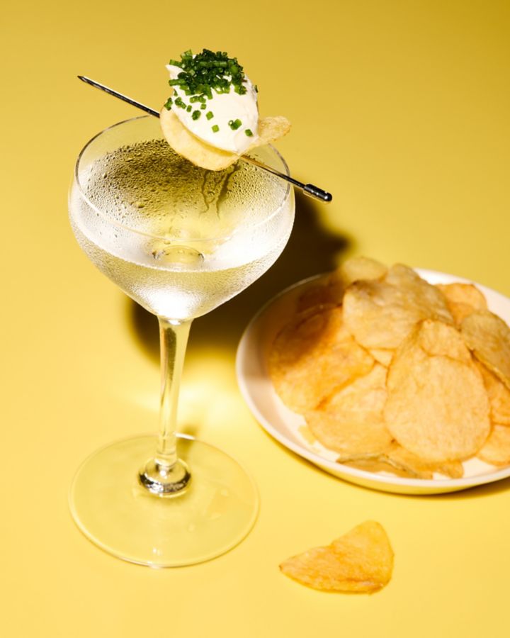 The Salt & Vinegar Martini is even better with a serve of Salt & Vinegar chips