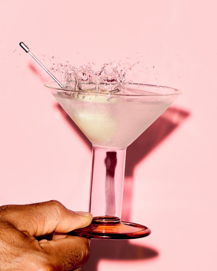 Holding a Lychee Martini 