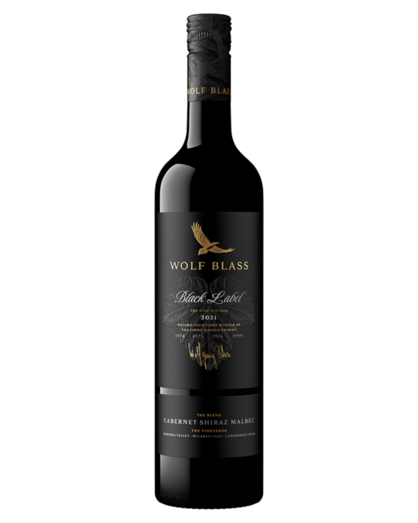  Since 1973, the chase to make the perfect wine has been fundamental to creating 49 remarkable vintages of Black Label, the record four-time winner of Australia’s most prestigious wine award, the Jimmy Watson Trophy. Built on complex, multilayered flavour and magnificent structure, Black Label is a powerful expression of the Wolf Blass philosophy of synergistic blending. 
