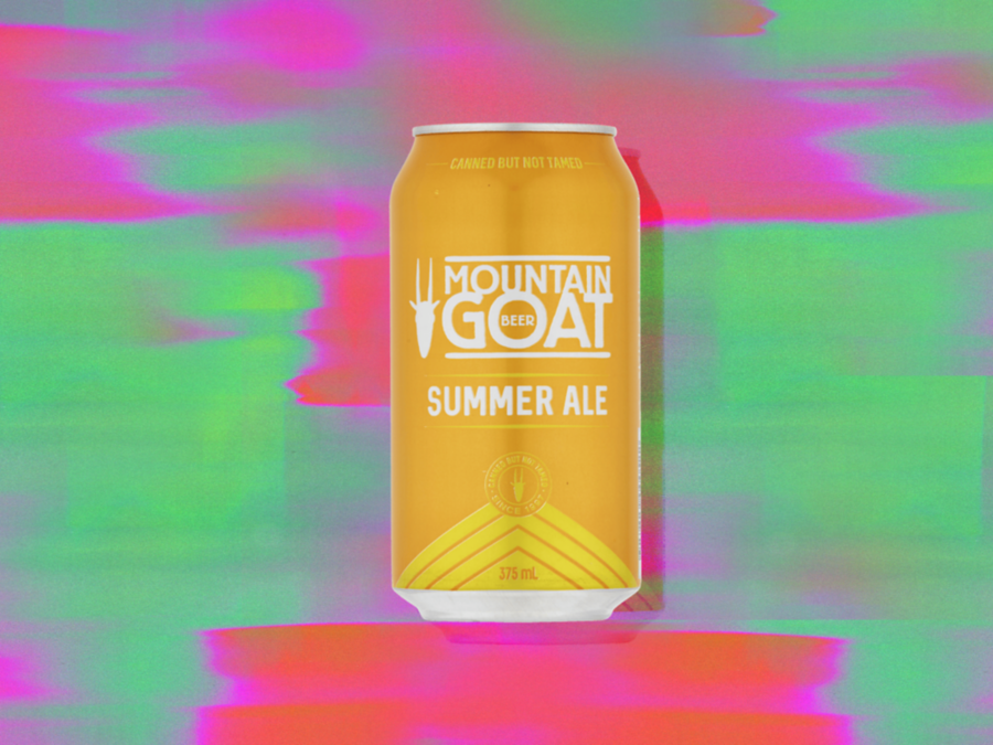 A can of Mountain Goat Summer Ale