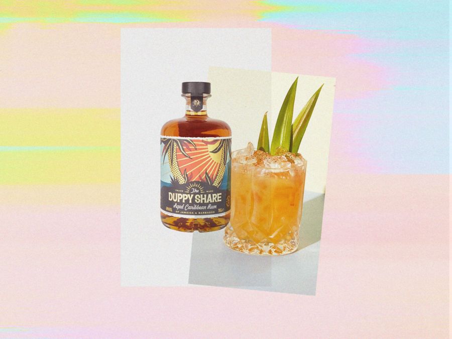 A bottle of The Duppy Share Aged Caribbean Rum