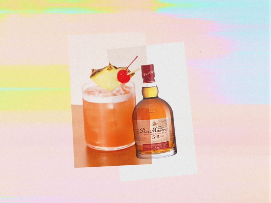 A bottle of Dos Maderas 5+3 Double Aged Rum