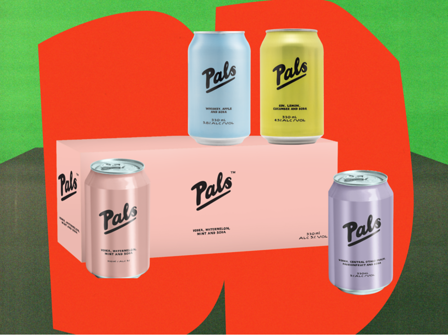 Pals Vodka, Watermelon, Mint & Soda Cans 330mL