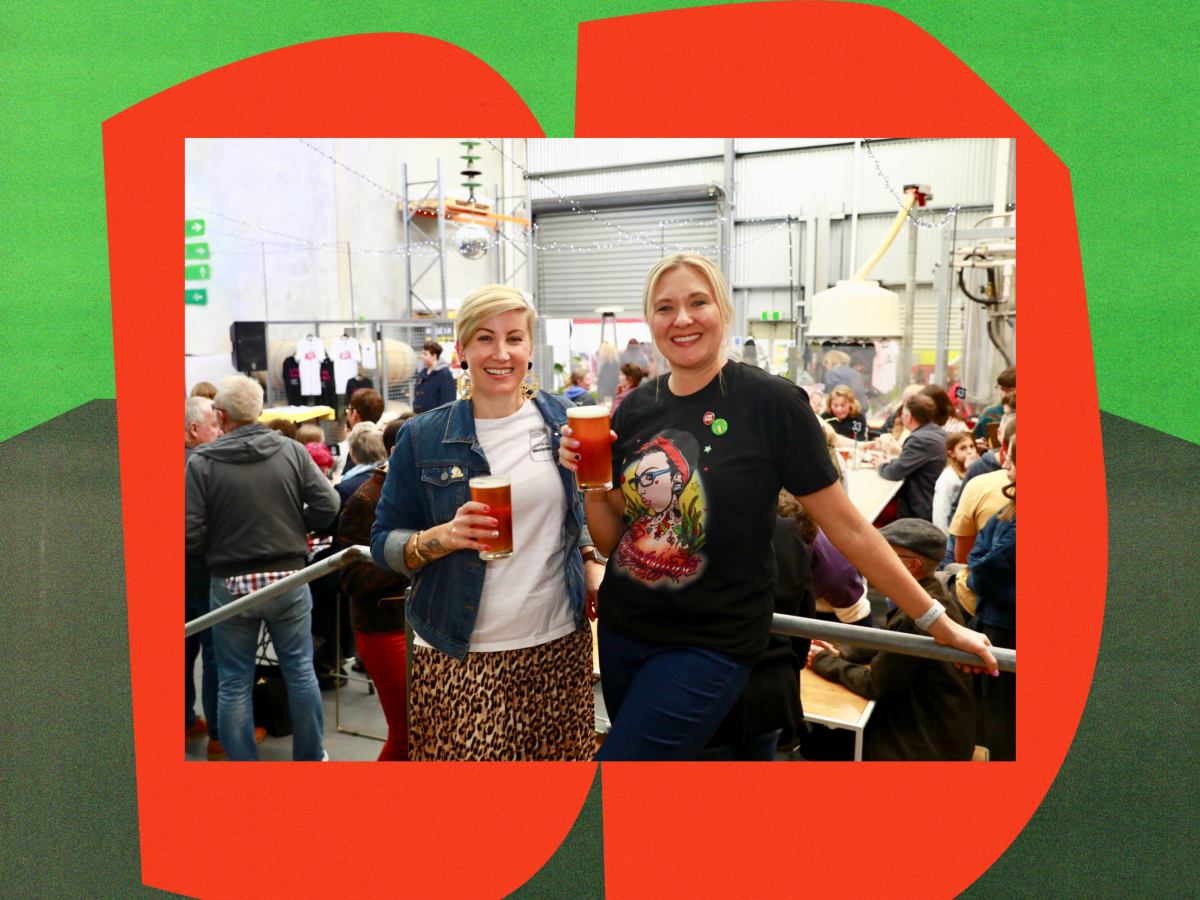 Danielle Allen and Jayne Lewis from Two Birds Brewing
