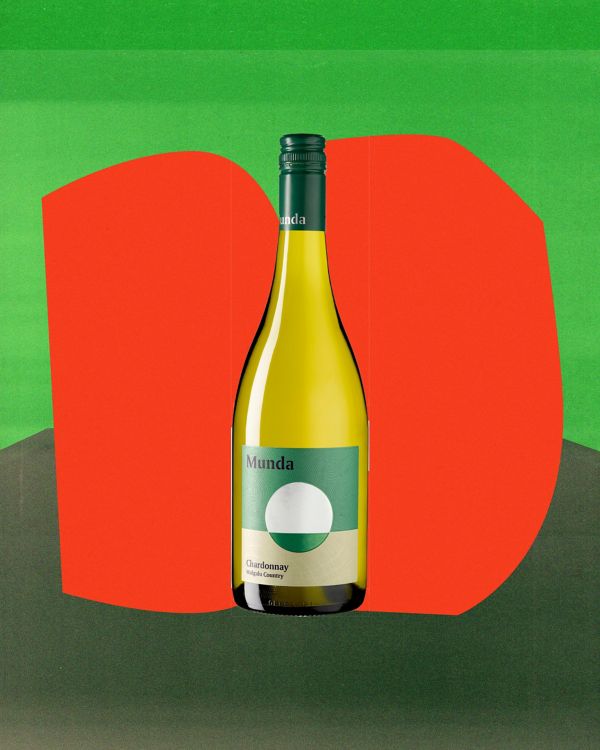 A bottle of the Munda Chardonnay