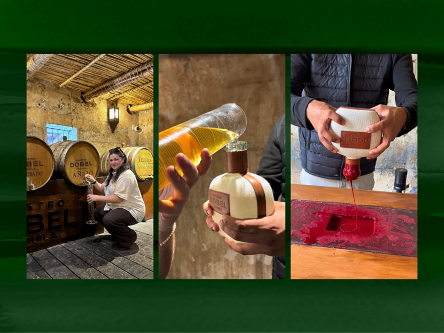 Blending tequilas at the Jose Cuervo distillery