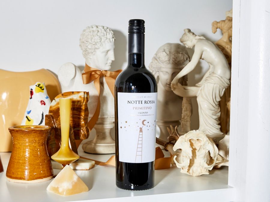 A bottle of Notte Rossa Primtiva Salento