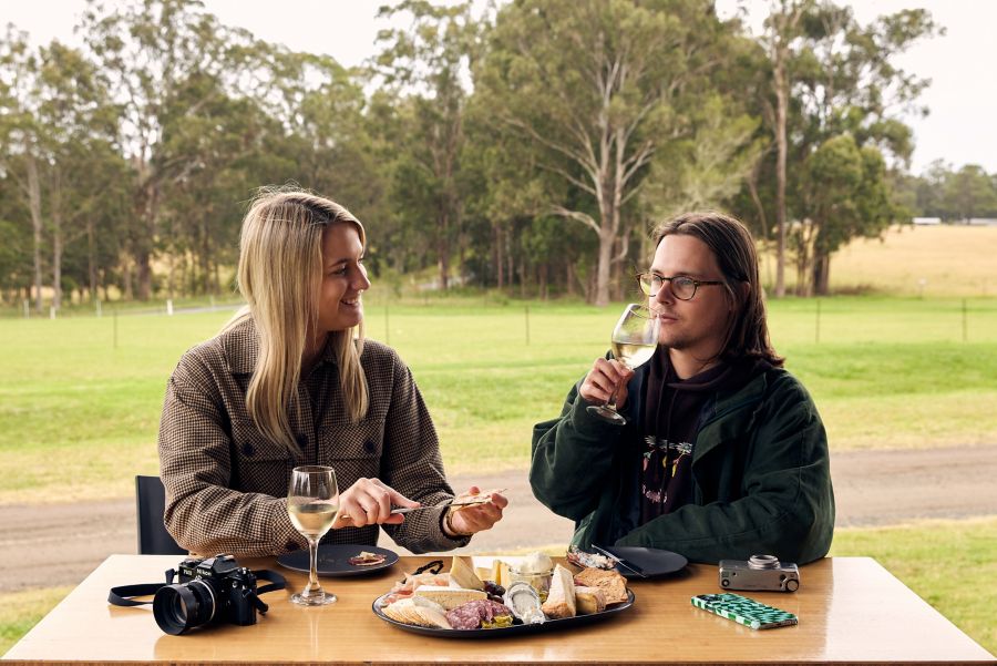 Take a moment for the simple pleasures in life (cheese and wine!) at the Binnorie Dairy