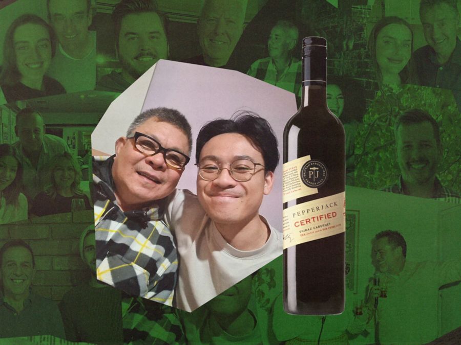 A bottle of Pepperjack Certified Shiraz Cabernet