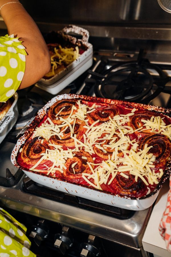 The lamb ragu lasagne rotolo was a hit