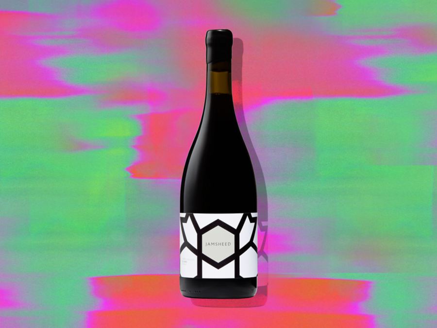 A bottle of Jamsheed Seville Yarra Valley Syrah